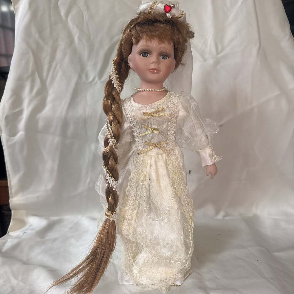 Collector's Choice Genuine Fine Bisque Porcelain Bride Doll